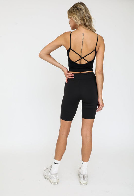 Michal Seamless criss-cross back tank top Active wear