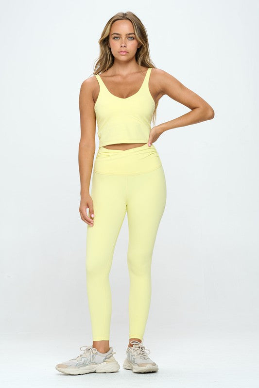 Lulu Inspired Align Cropped Tank Top Same Fabric