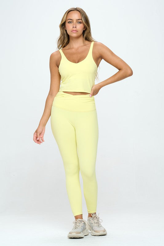 Lulu Inspired Align Cropped Tank Top Same Fabric