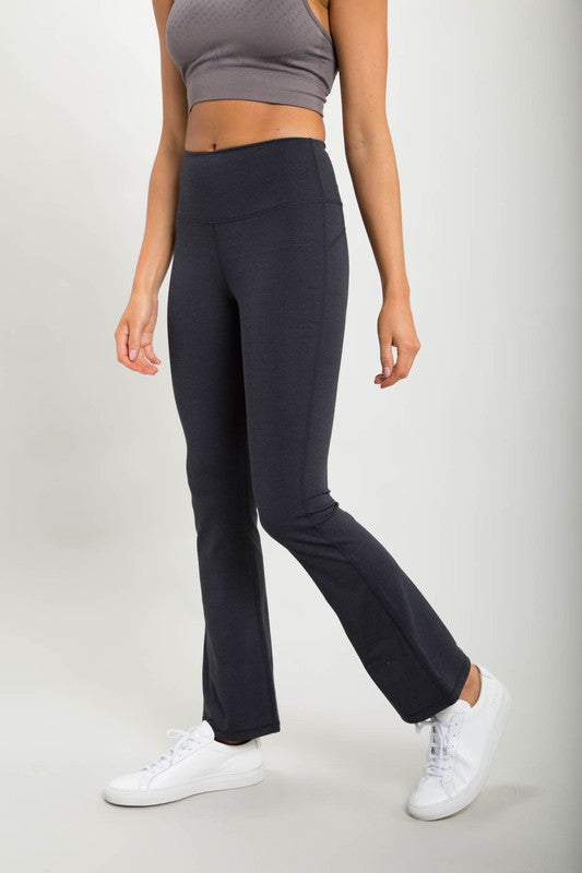 Joanna Flare Swoop Back High-Waisted Leggings