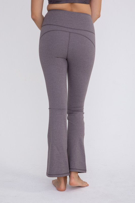 Joanna Flare Swoop Back High-Waisted Leggings