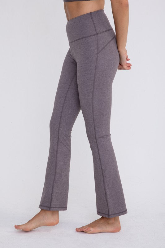 Joanna Flare Swoop Back High-Waisted Leggings