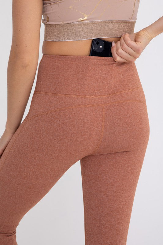 Joanna Flare Swoop Back High-Waisted Leggings