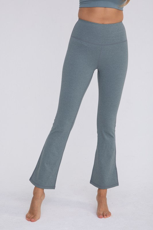 Joanna Flare Swoop Back High-Waisted Leggings