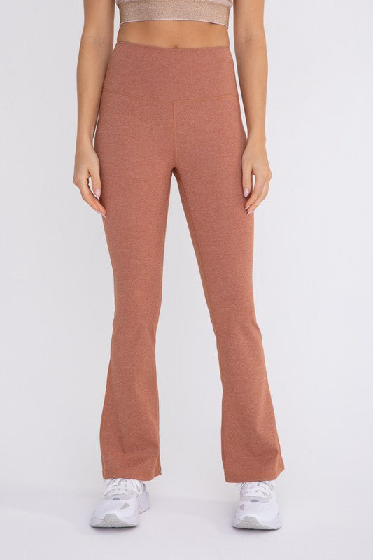 Joanna Flare Swoop Back High-Waisted Leggings