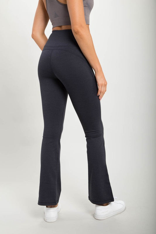 Joanna Flare Swoop Back High-Waisted Leggings