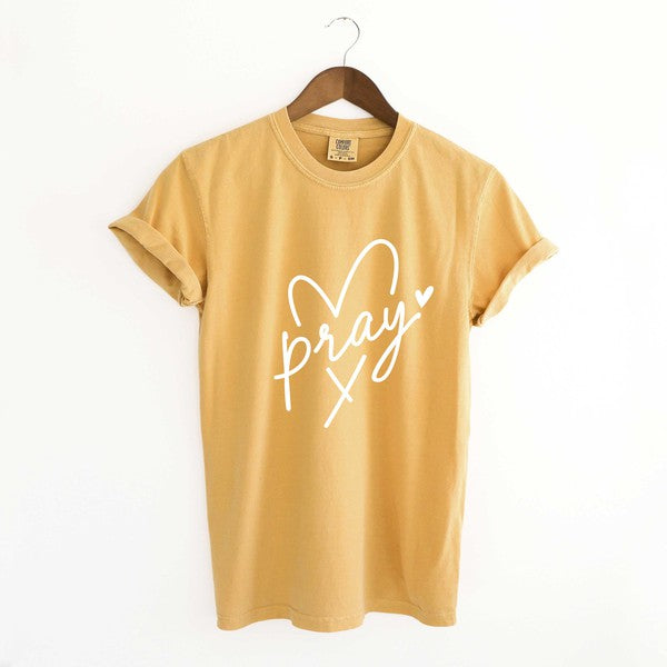 Pray Heart Garment Dyed Tee