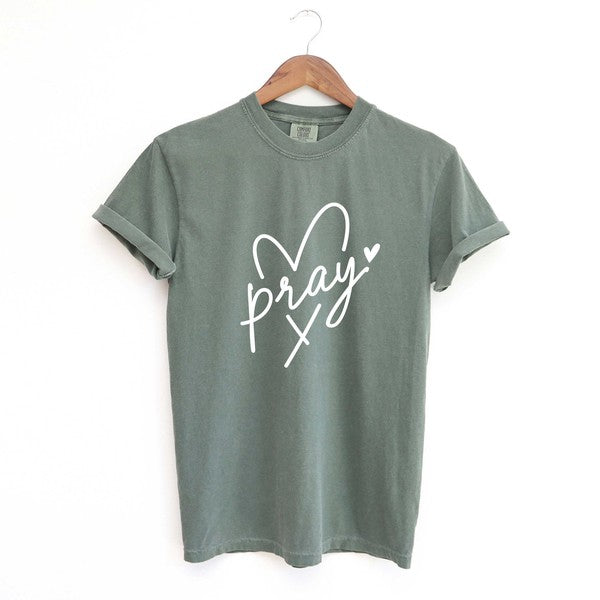 Pray Heart Garment Dyed Tee