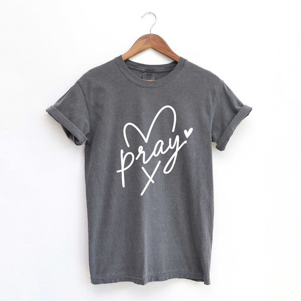 Pray Heart Garment Dyed Tee