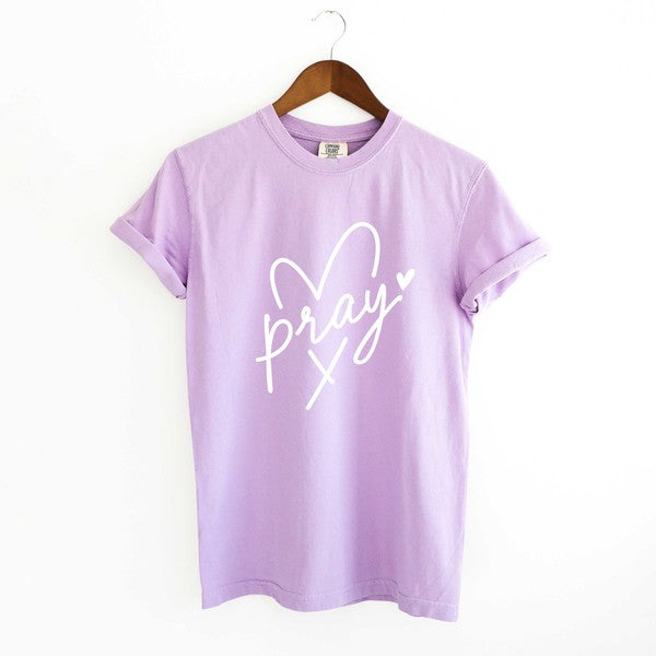 Pray Heart Garment Dyed Tee