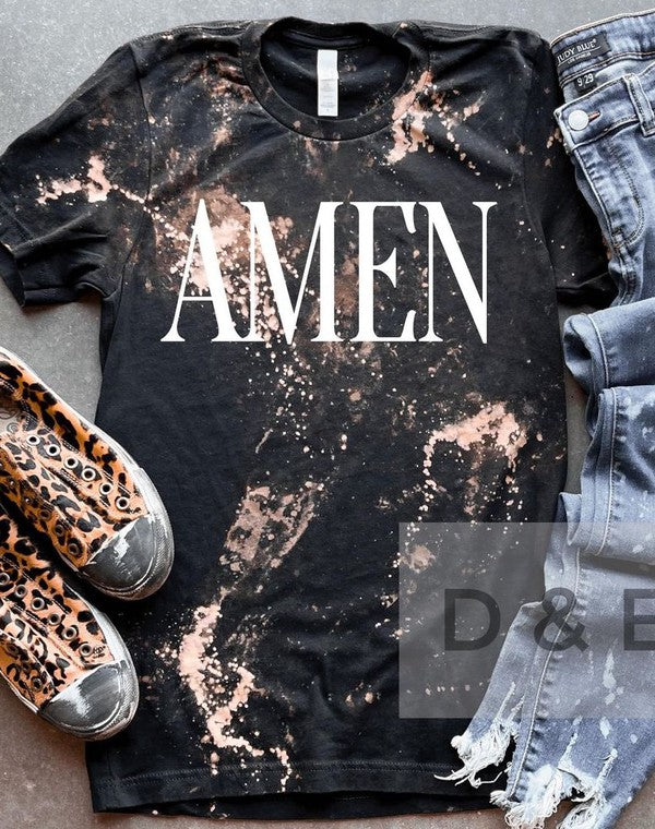 Amen Bleached Graphic Tee