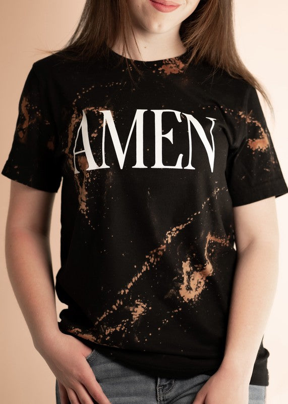 Amen Bleached Graphic Tee