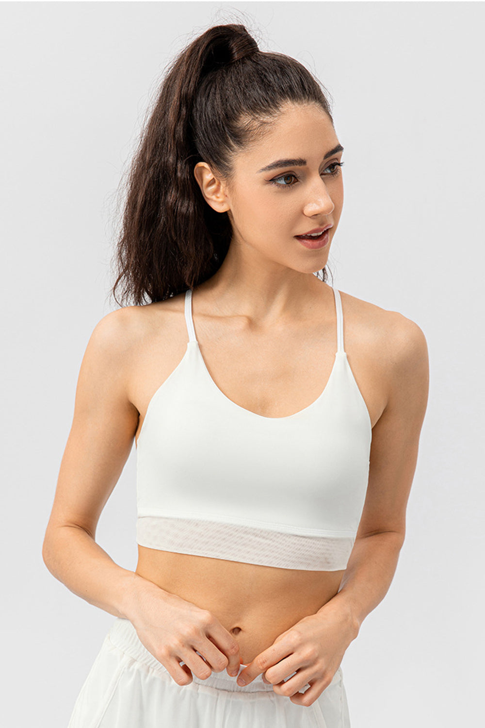 Feel Like Skin Racerback Sports Bra