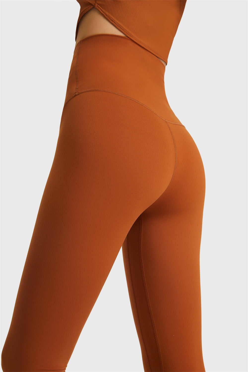 Feel Like Skin Elastic Waistband Yoga Leggings