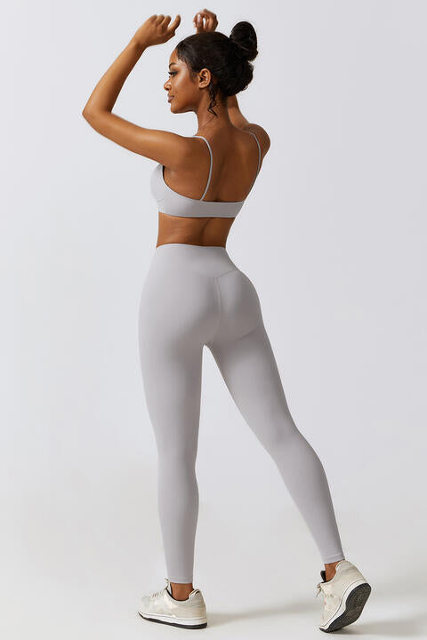 Sports Bra and Leggings Set