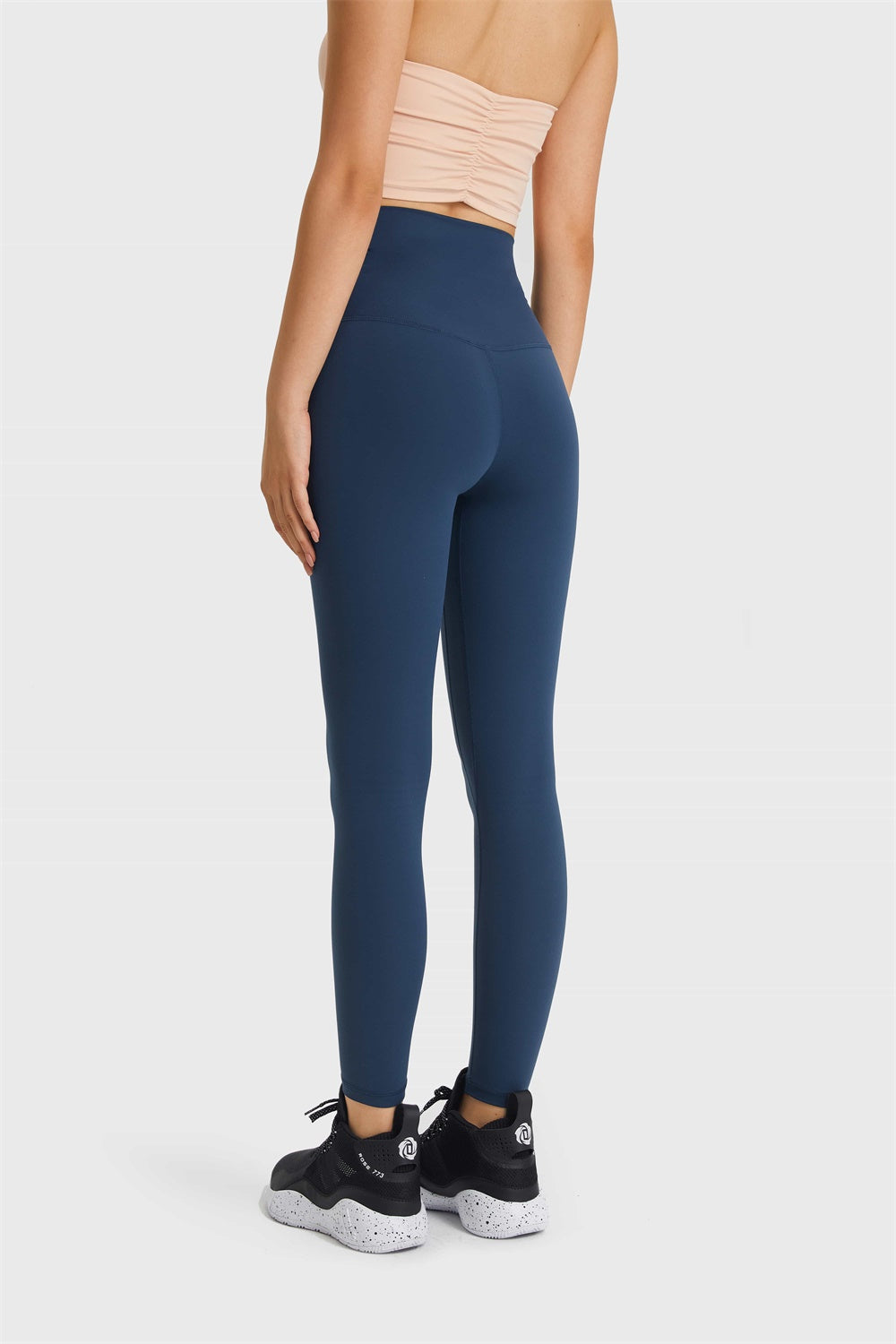 Feel Like Skin Elastic Waistband Yoga Leggings