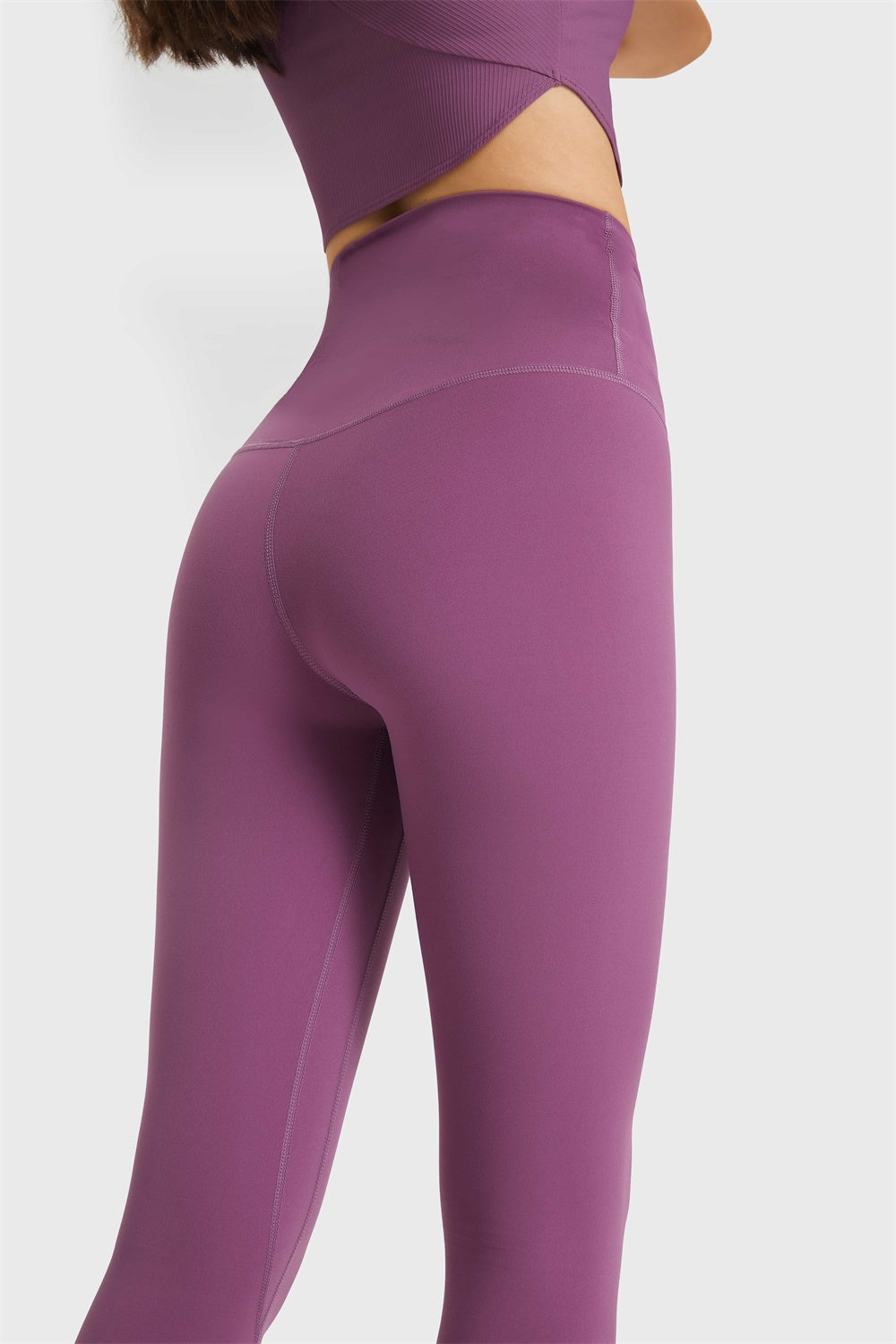 Feel Like Skin Elastic Waistband Yoga Leggings