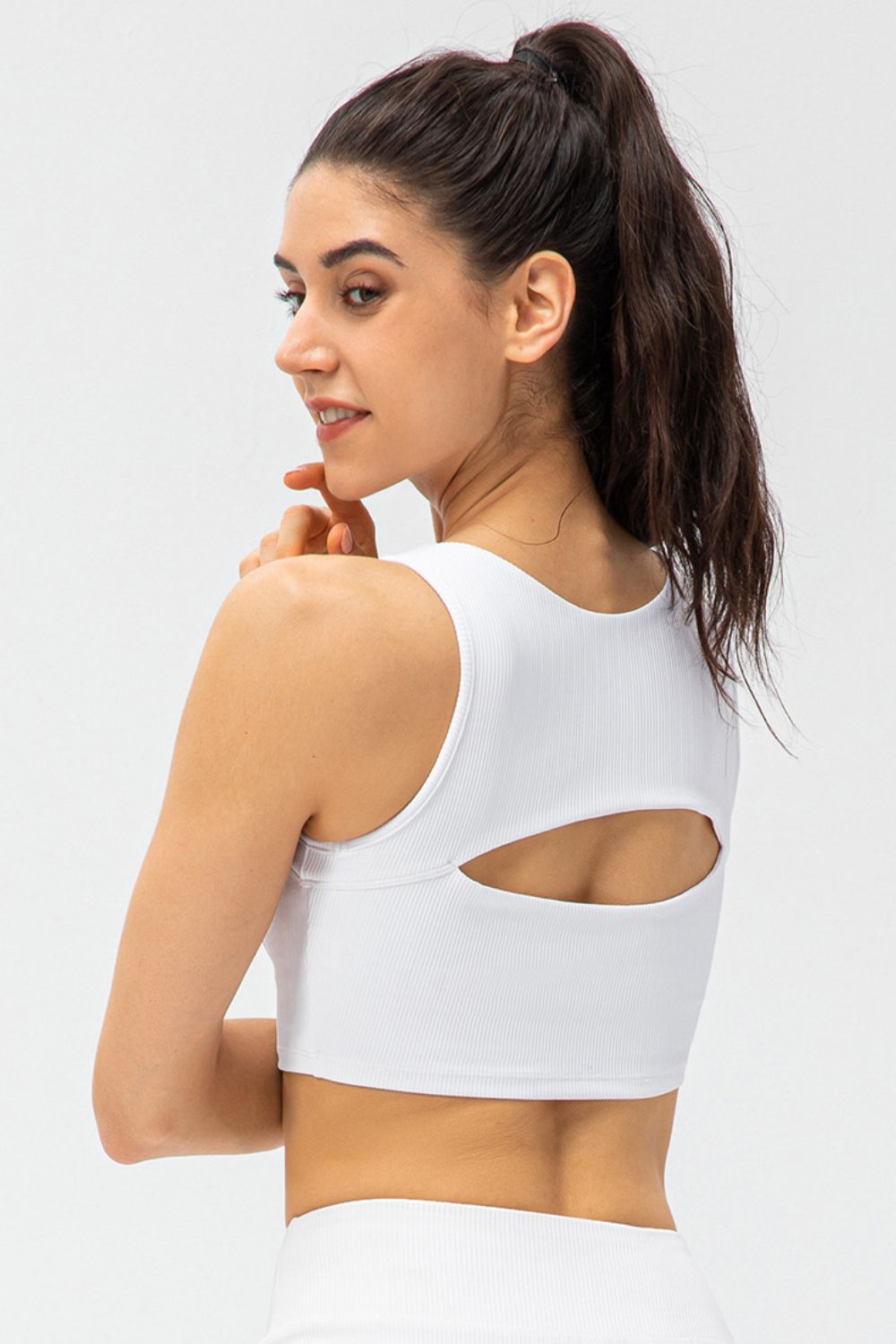 Cutout Detail Sports Bra