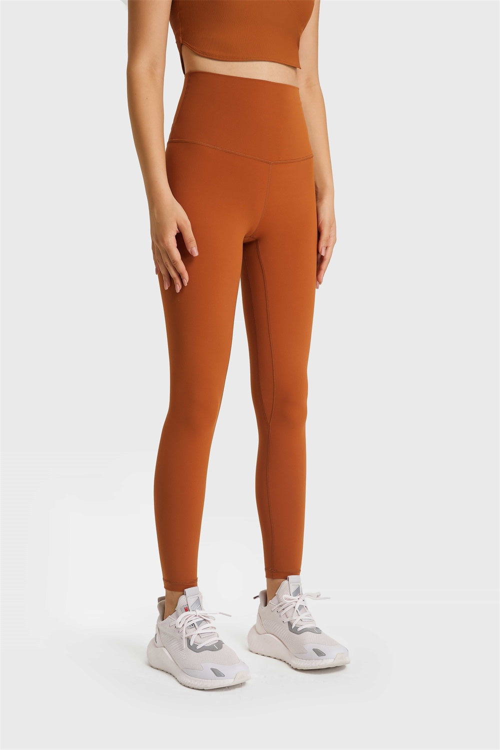 Feel Like Skin Elastic Waistband Yoga Leggings