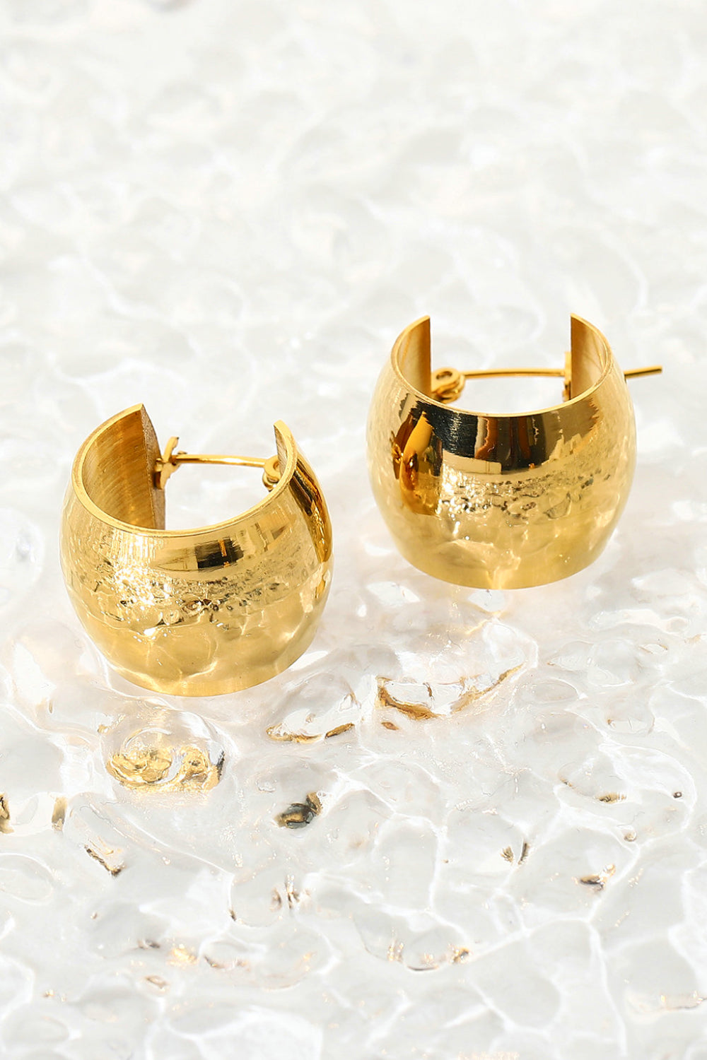 18K Gold Plated C-Hoop Earrings