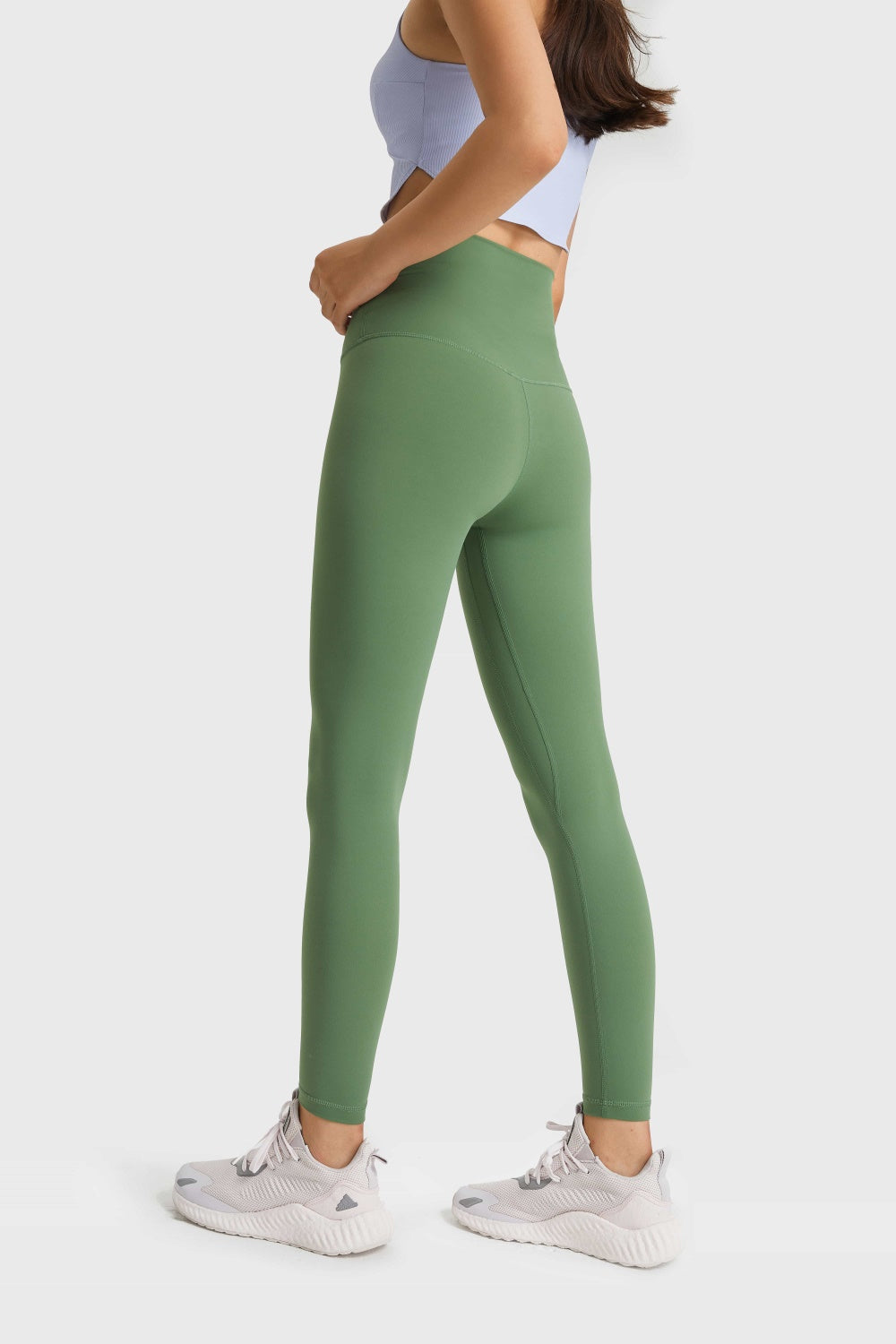 Feel Like Skin Elastic Waistband Yoga Leggings