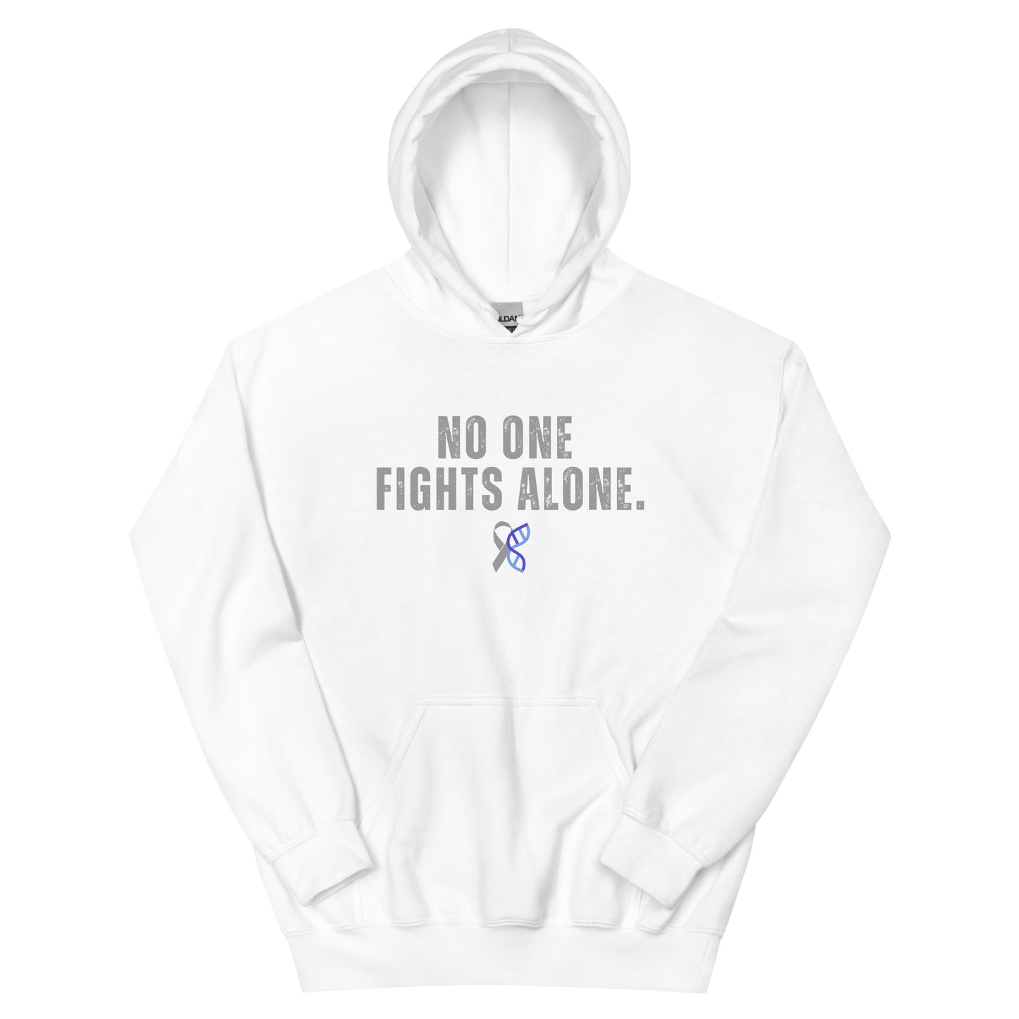 Bold No One Fights Alone Unisex Hoodie