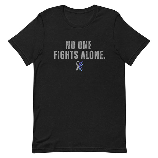 Bold No One Fights Alone Unisex t-shirt